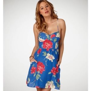 American Eagle Outfitters Fit and flare mini ruched dress